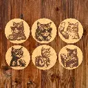 Cat Edition Korkuntersetzer – Ø10cm