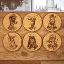 Gentlemen Animals Edition Korkuntersetzer – Ø10cm